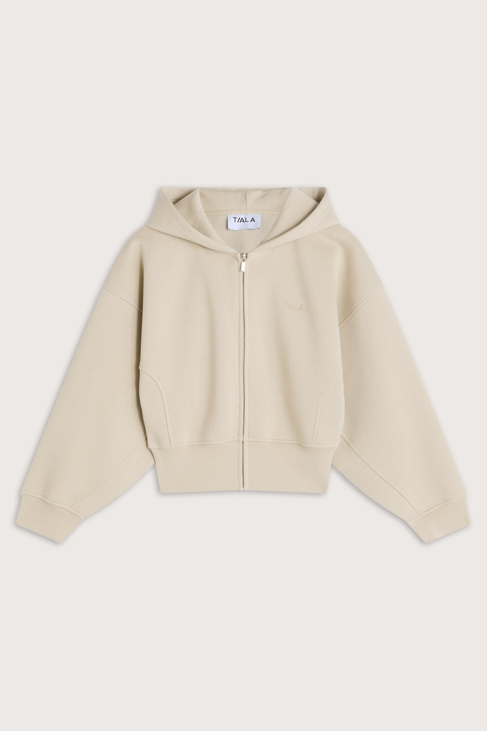 Cocoon Zip Through Hoodie - Chai Latte