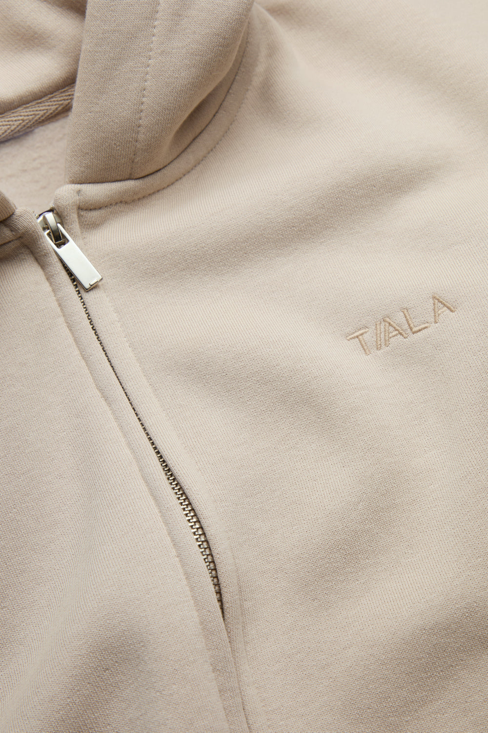Cocoon Zip Through Hoodie - Chai Latte