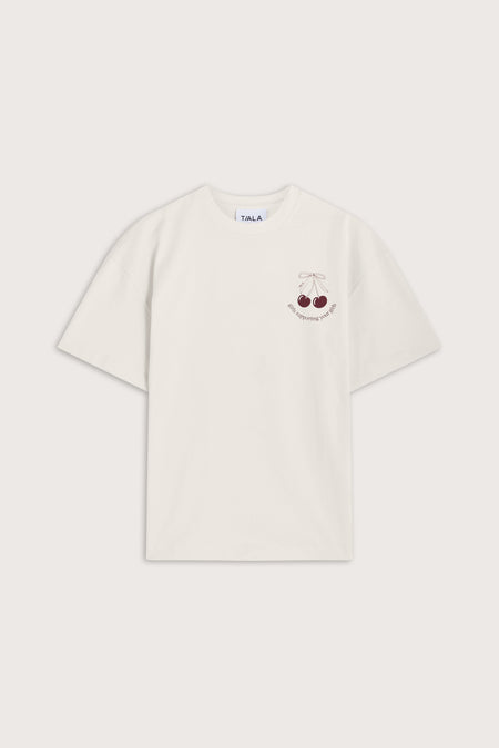 TALA Cherry Graphic Tee - Ivory