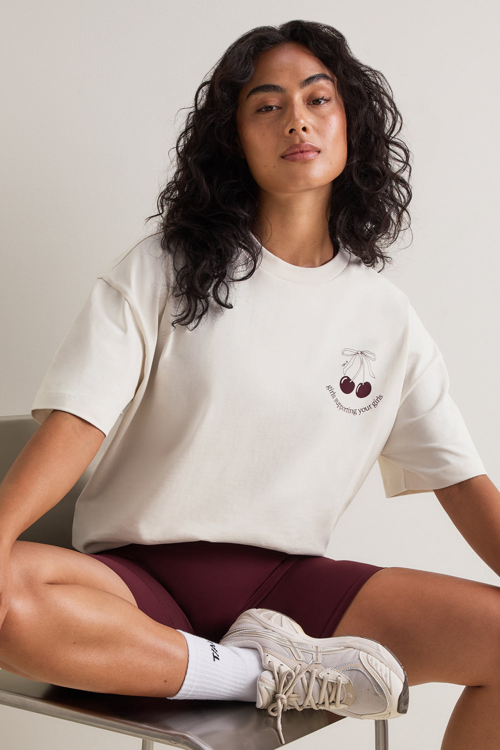 TALA Cherry Graphic Tee - Ivory