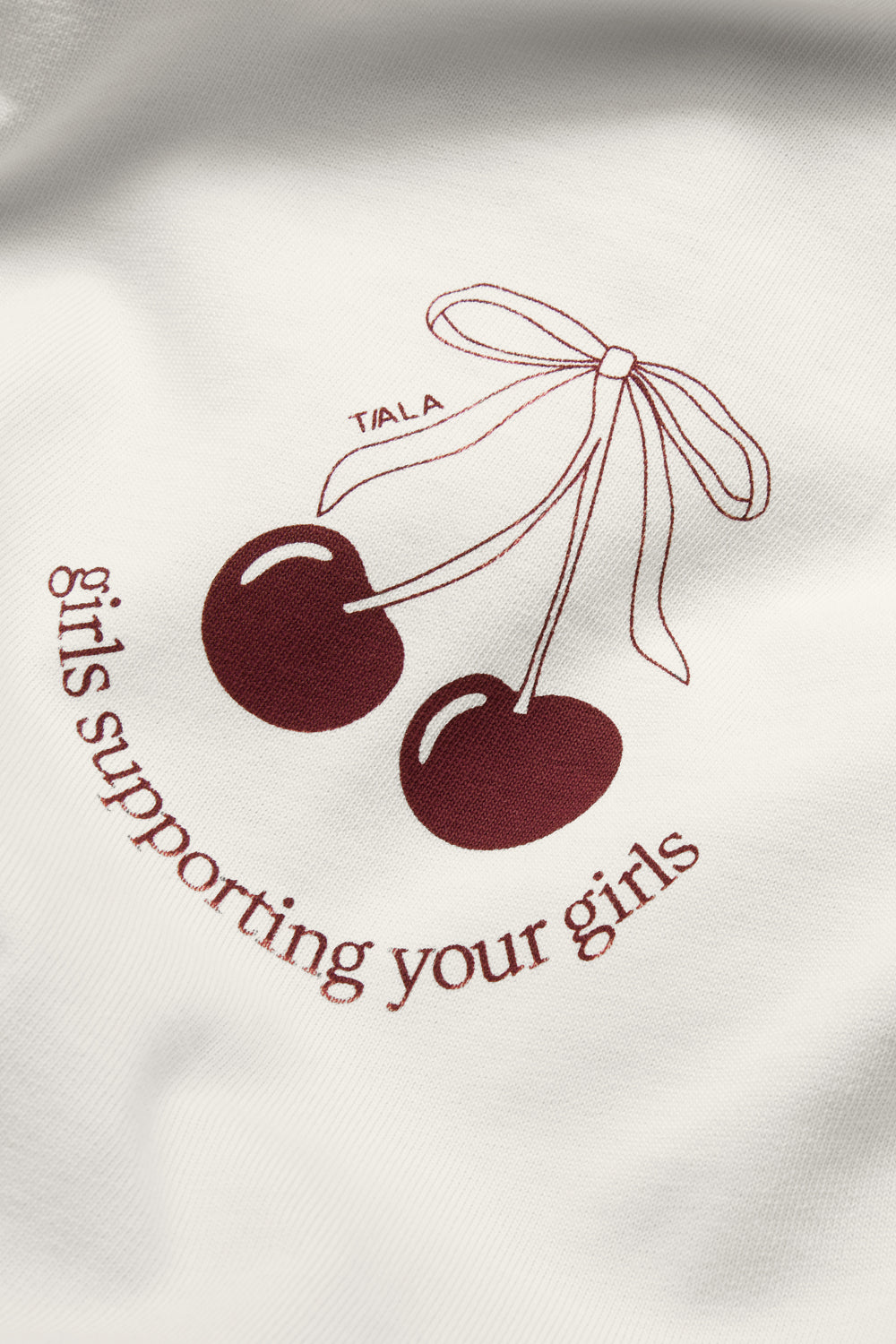 TALA Cherry Graphic Tee - Ivory