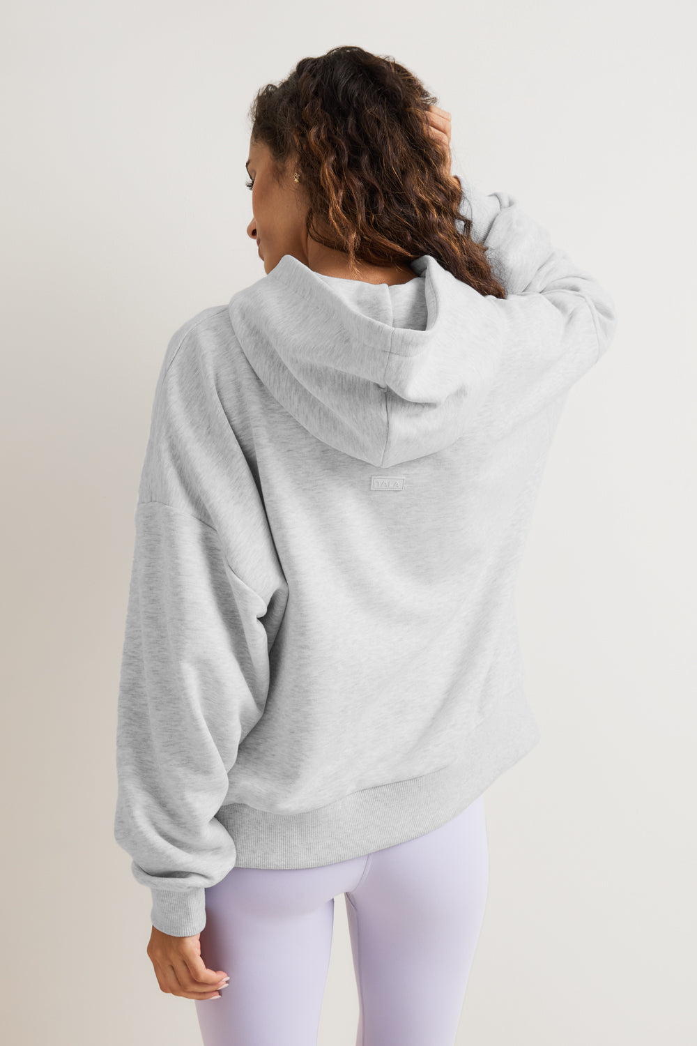 Peached Girlfriend Hoodie - Grey Marl