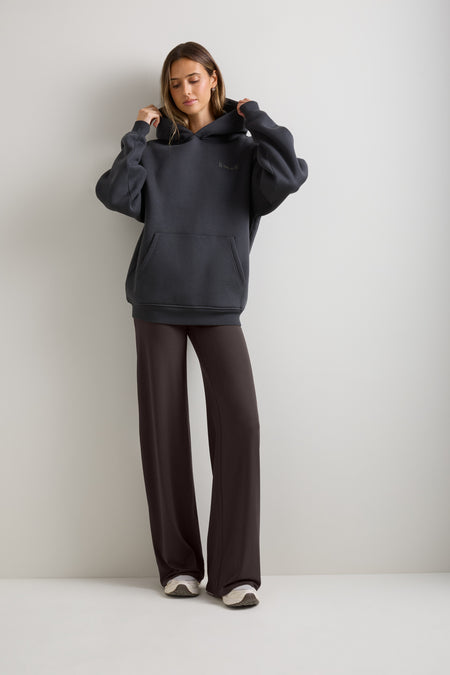 Trail Graphic Oversized Hoodie - Vintage Slate