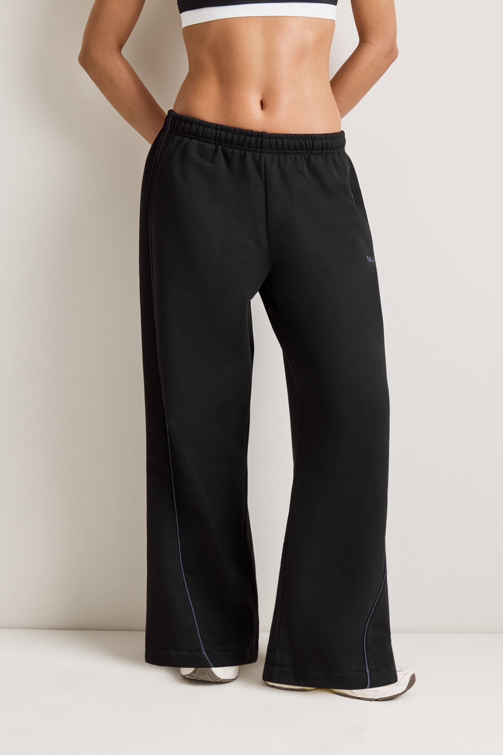 Multiway Wide Leg Jogger - Black