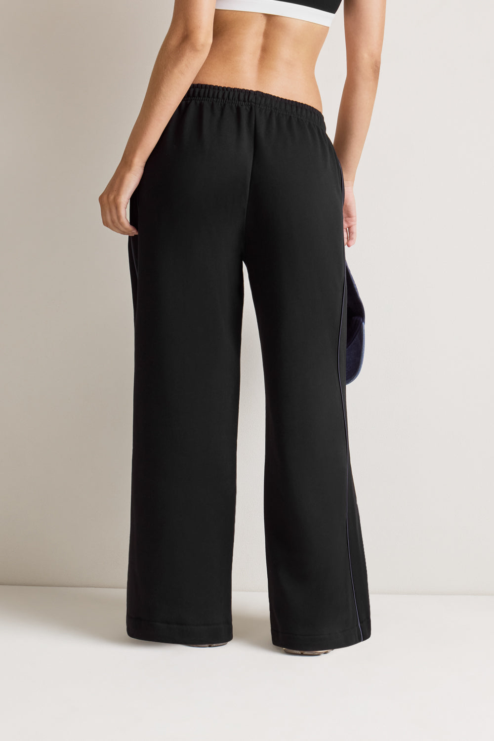 Multiway Wide Leg Jogger - Black