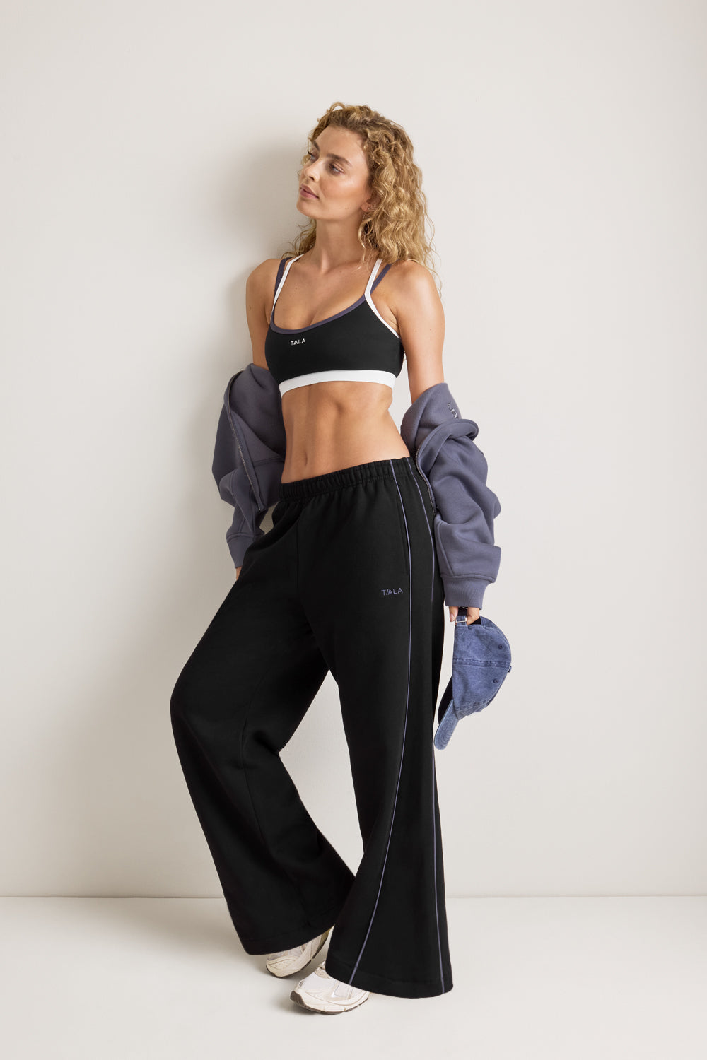 Multiway Wide Leg Jogger - Black