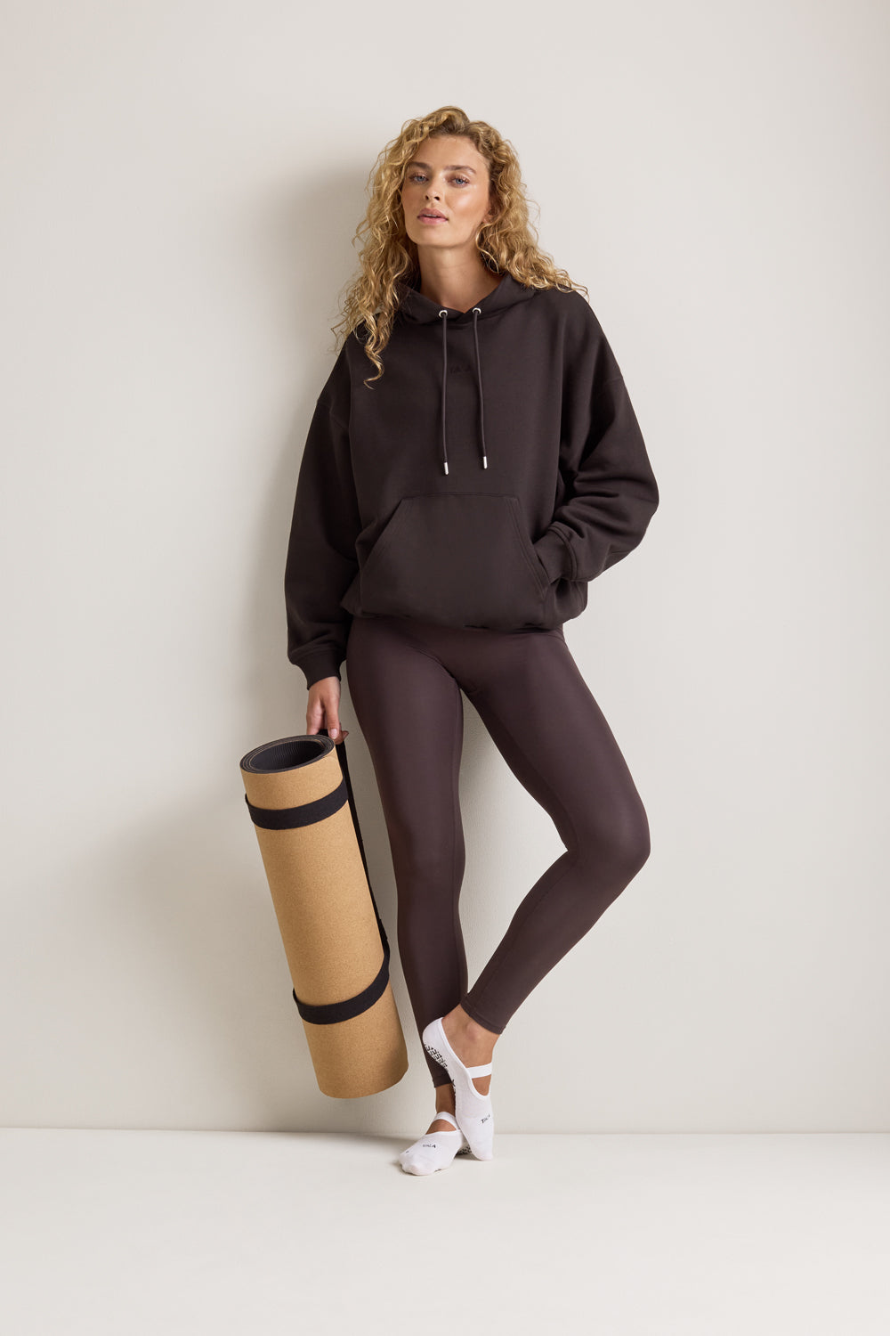 Oversized Cocoon Hoodie - Americano