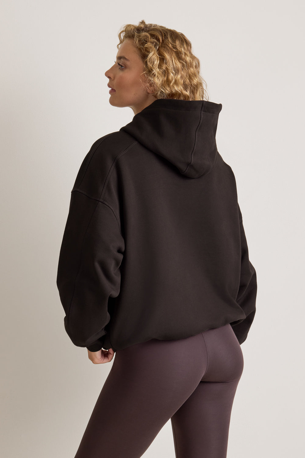 Oversized Cocoon Hoodie - Americano