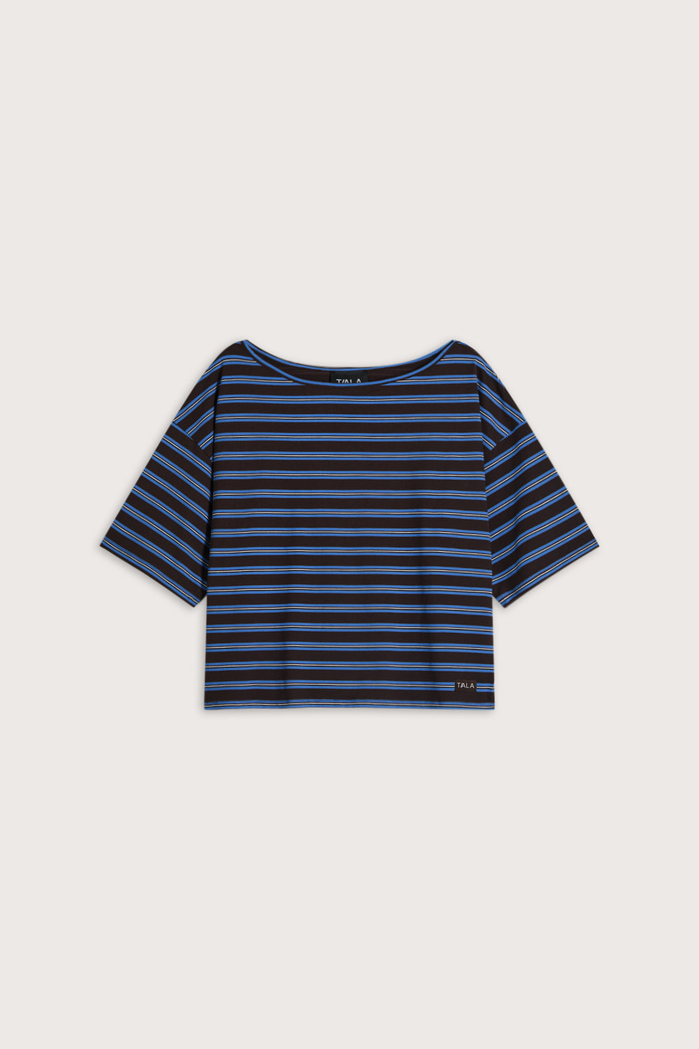 Off Shoulder T-Shirt - Americano Stripe