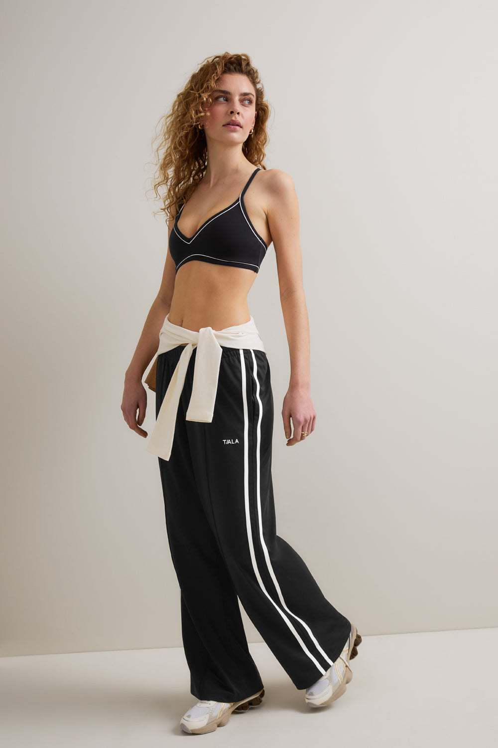 Contrast Stripe Jogger - Black – TALA