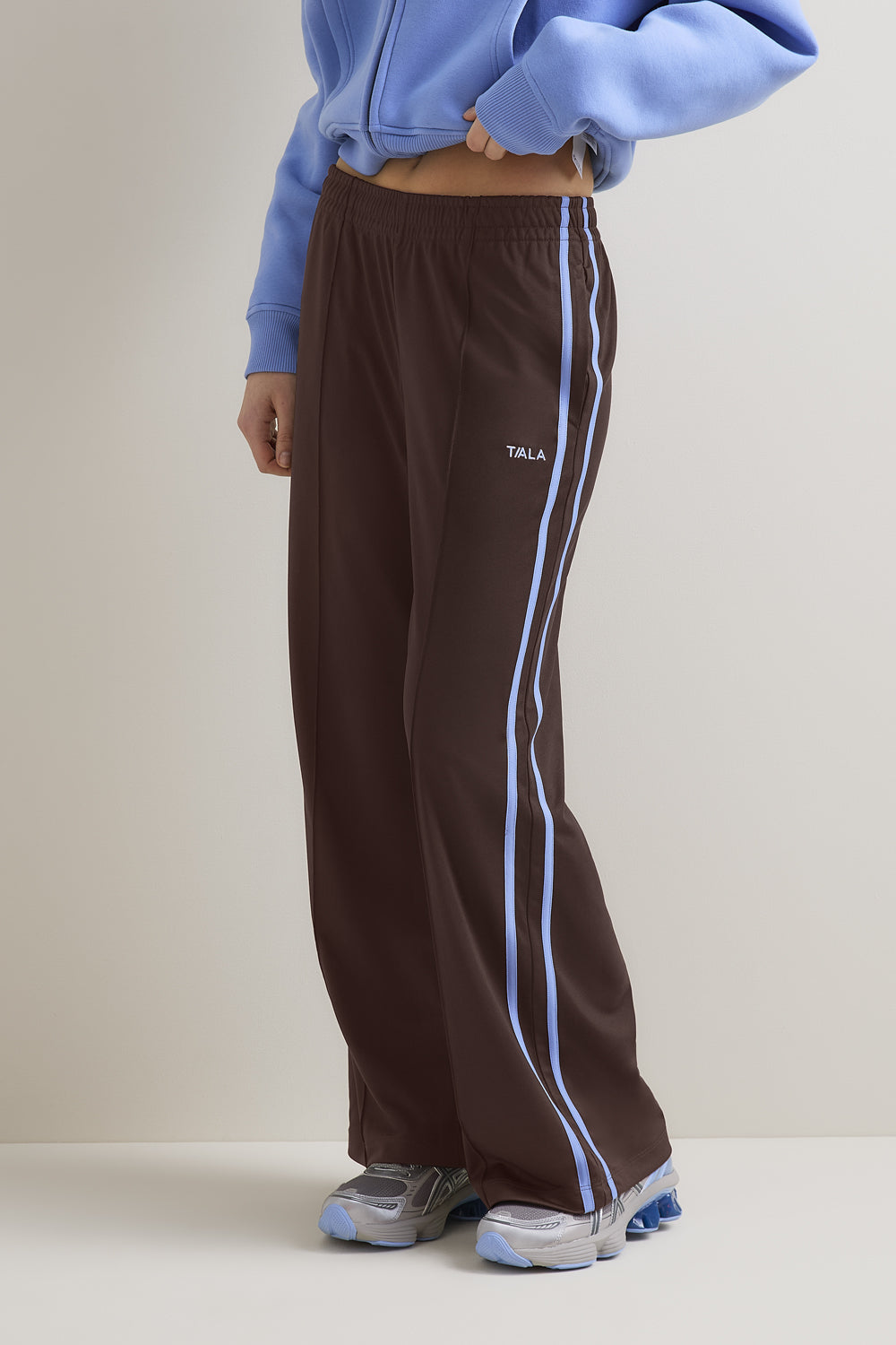 Contrast Stripe Jogger - Chestnut Brown