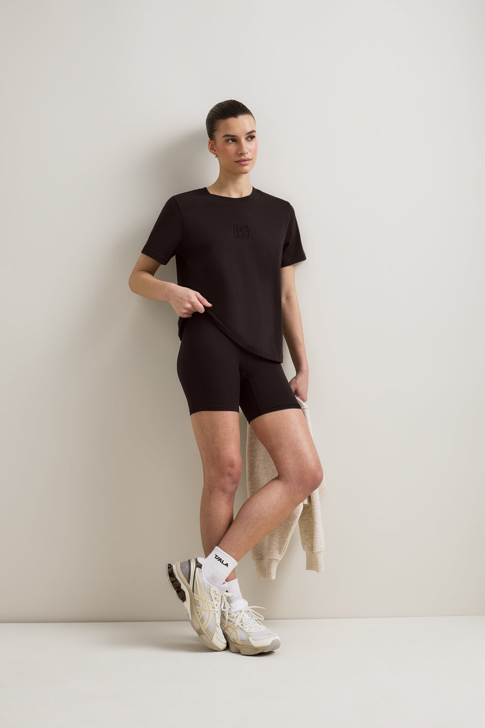 TALA Embossed Logo T-Shirt - Americano