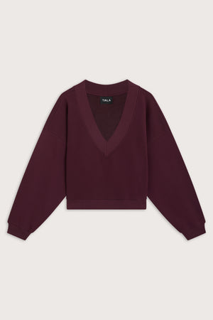 V-Neck Sweatshirt - Fig