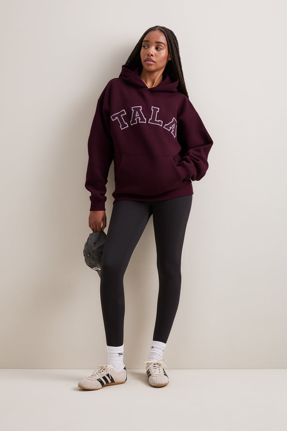 TALA Oversized Hoodie - Deep Burgundy