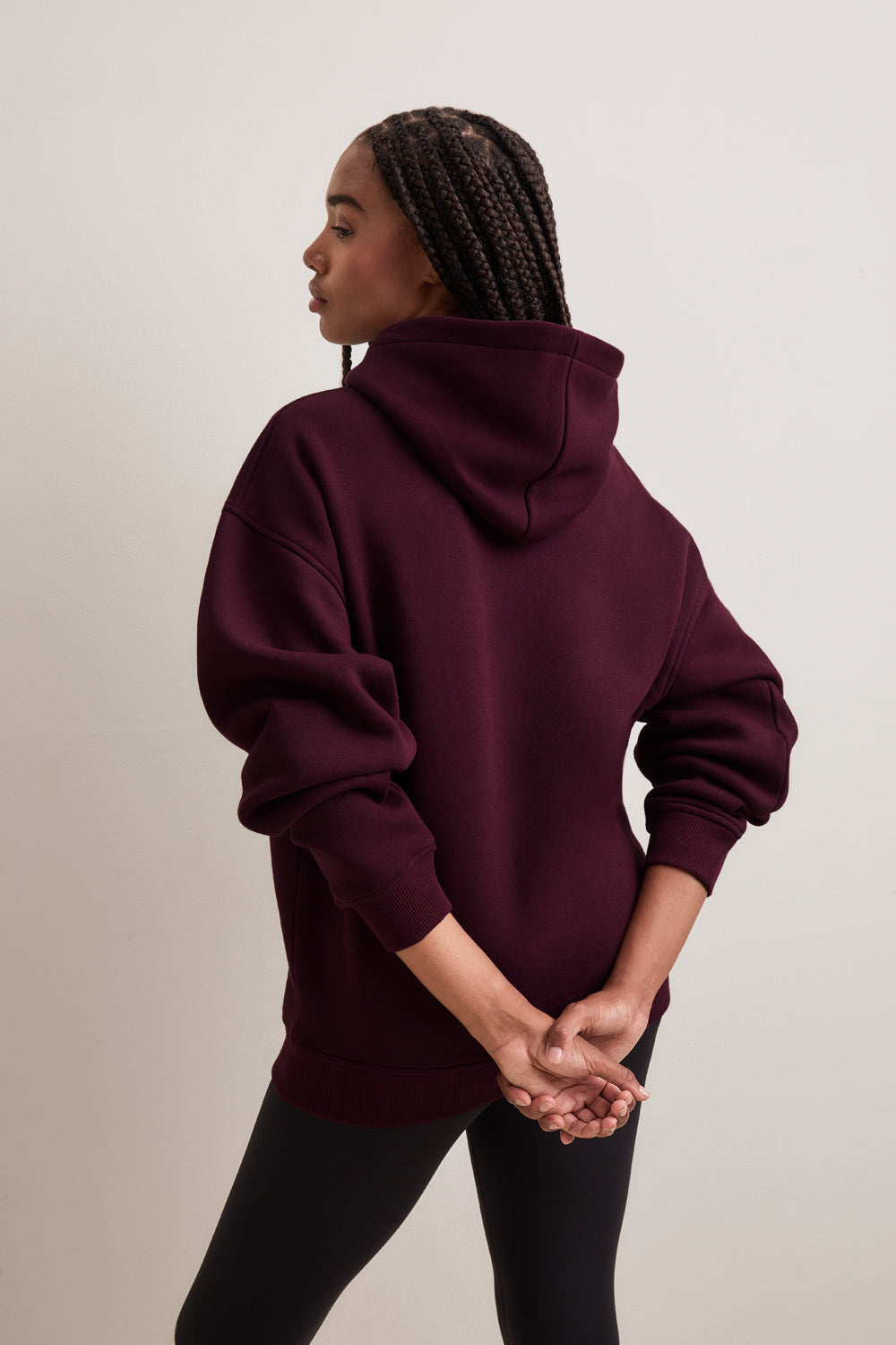 TALA Oversized Hoodie - Deep Burgundy