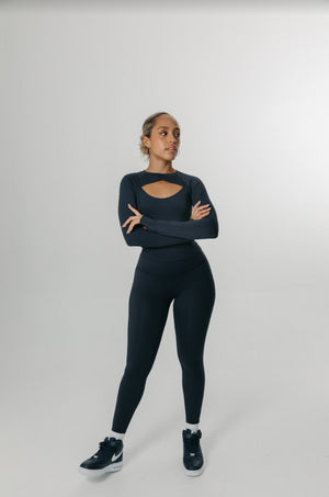 SkinLuxe High Waisted Legging - Navy