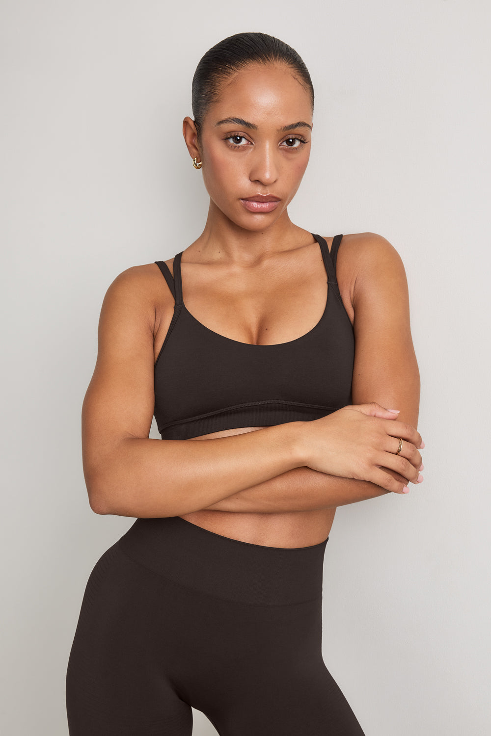 Sculpt Seamless Multi Strap Sports Bra - Americano