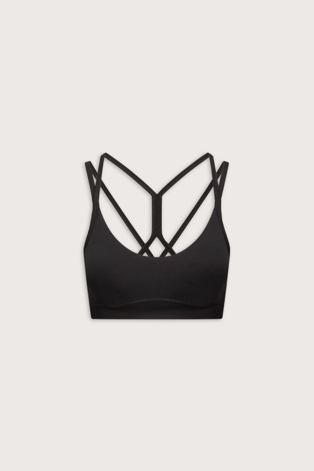 Sculpt Seamless Multi Strap Sports Bra - Black