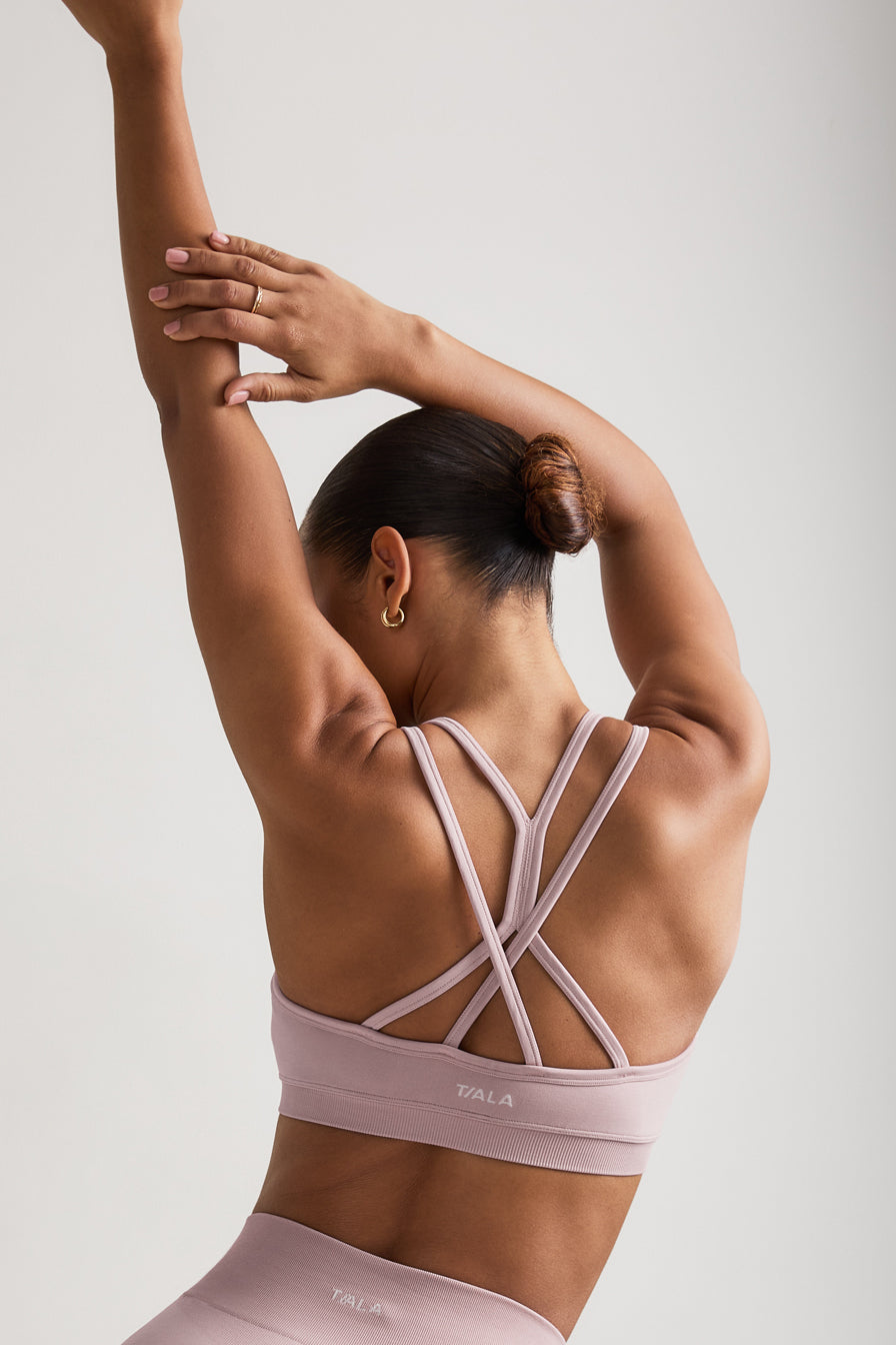 Sculpt Seamless Multi Strap Sports Bra - Blush