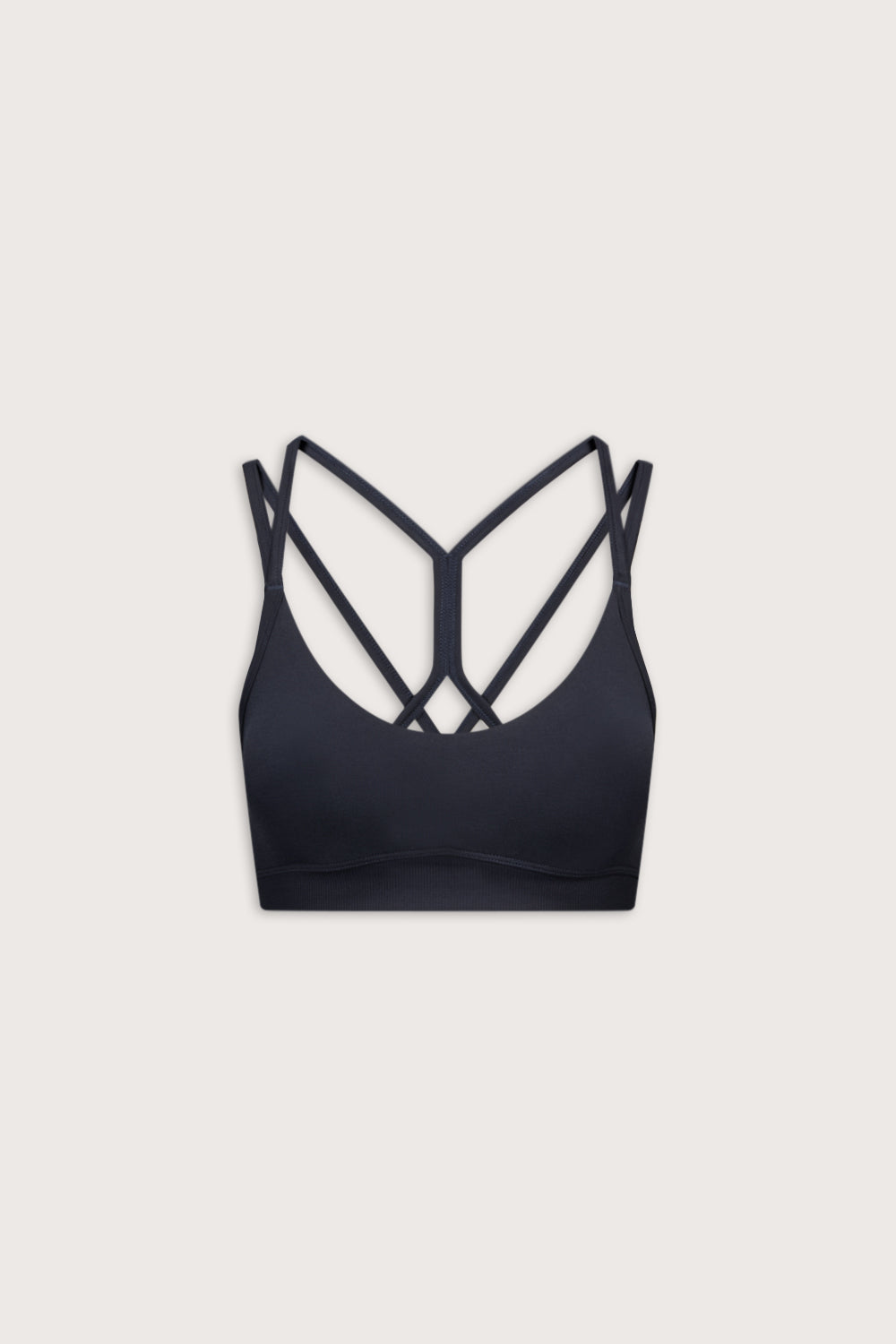 Sculpt Seamless Multi Strap Sports Bra - Navy Marl