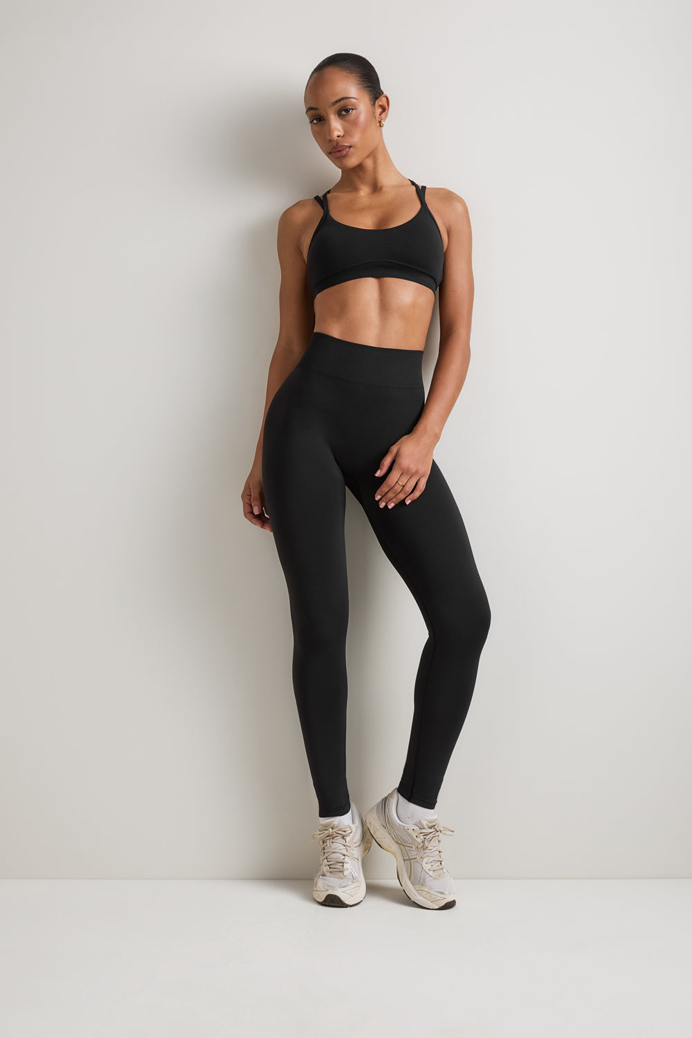Sculpt Seamless Scrunch Legging - Black Marl