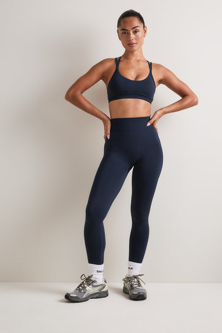 Sculpt Seamless Scrunch Legging - Navy Marl