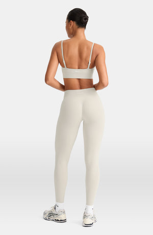 SCULPT SEAMLESS BANDEAU SPORTS BRA - CHAI MARL