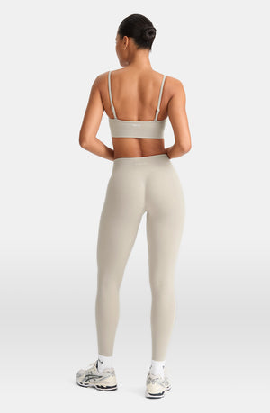 SCULPT SEAMLESS BANDEAU SPORTS BRA - CHAI MARL