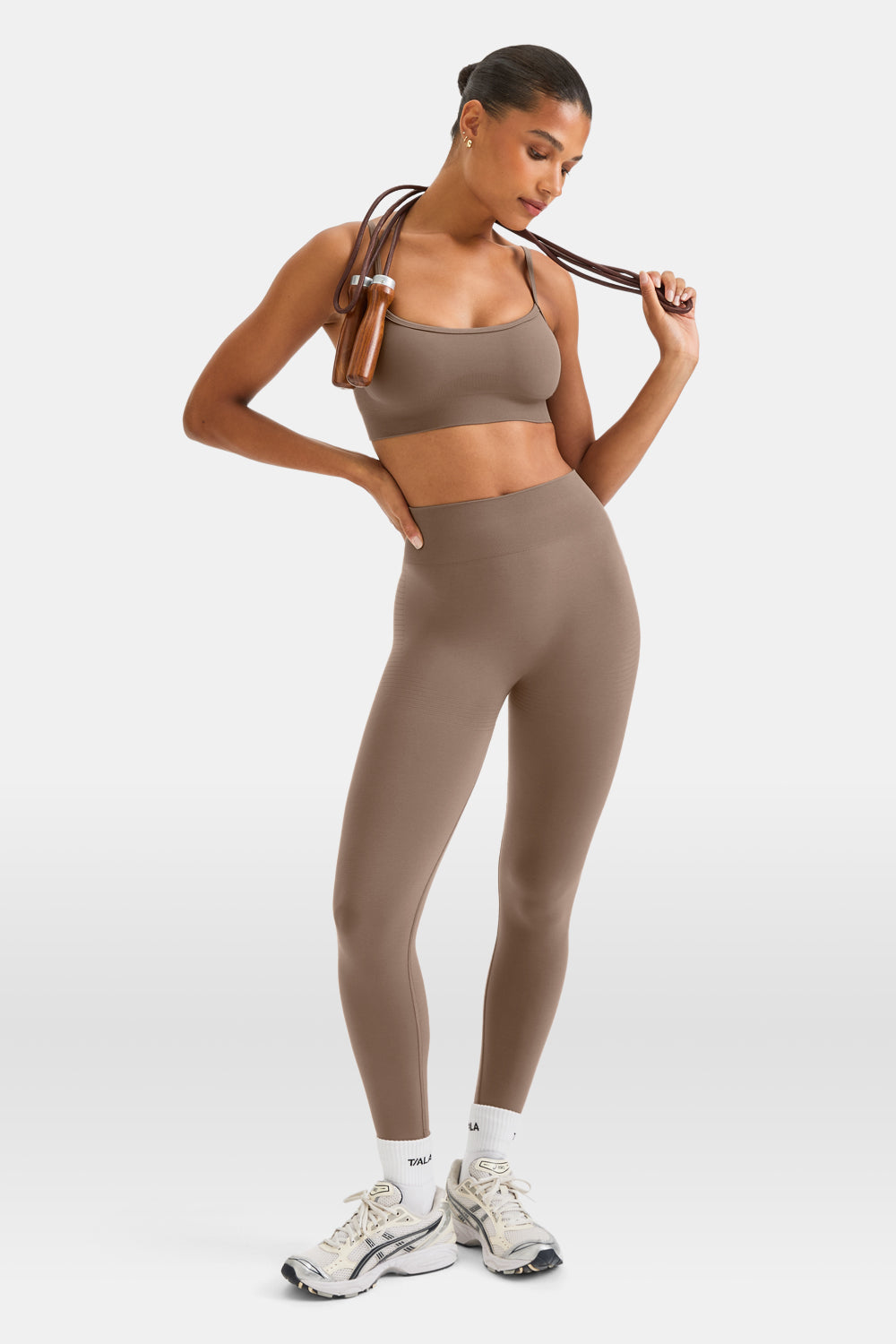 Sculpt Seamless Bandeau Sports Bra - Taupe
