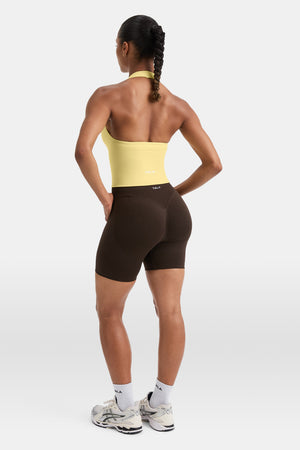 Sculpt Seamless Halter Tank - Butter Yellow
