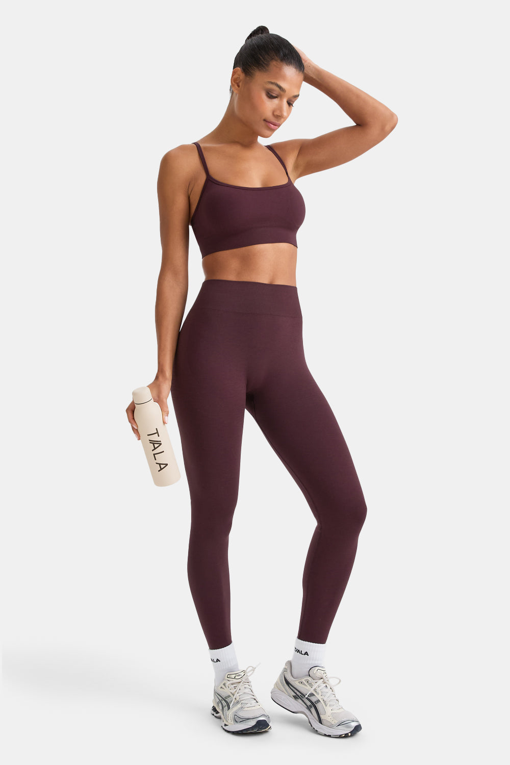 Sculpt Seamless Bandeau Sports Bra - Fig