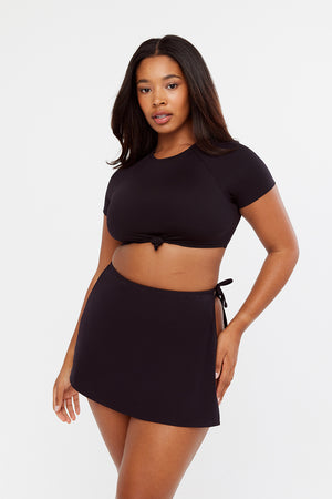 St Barth'S Tie Side Swim Skirt - Black