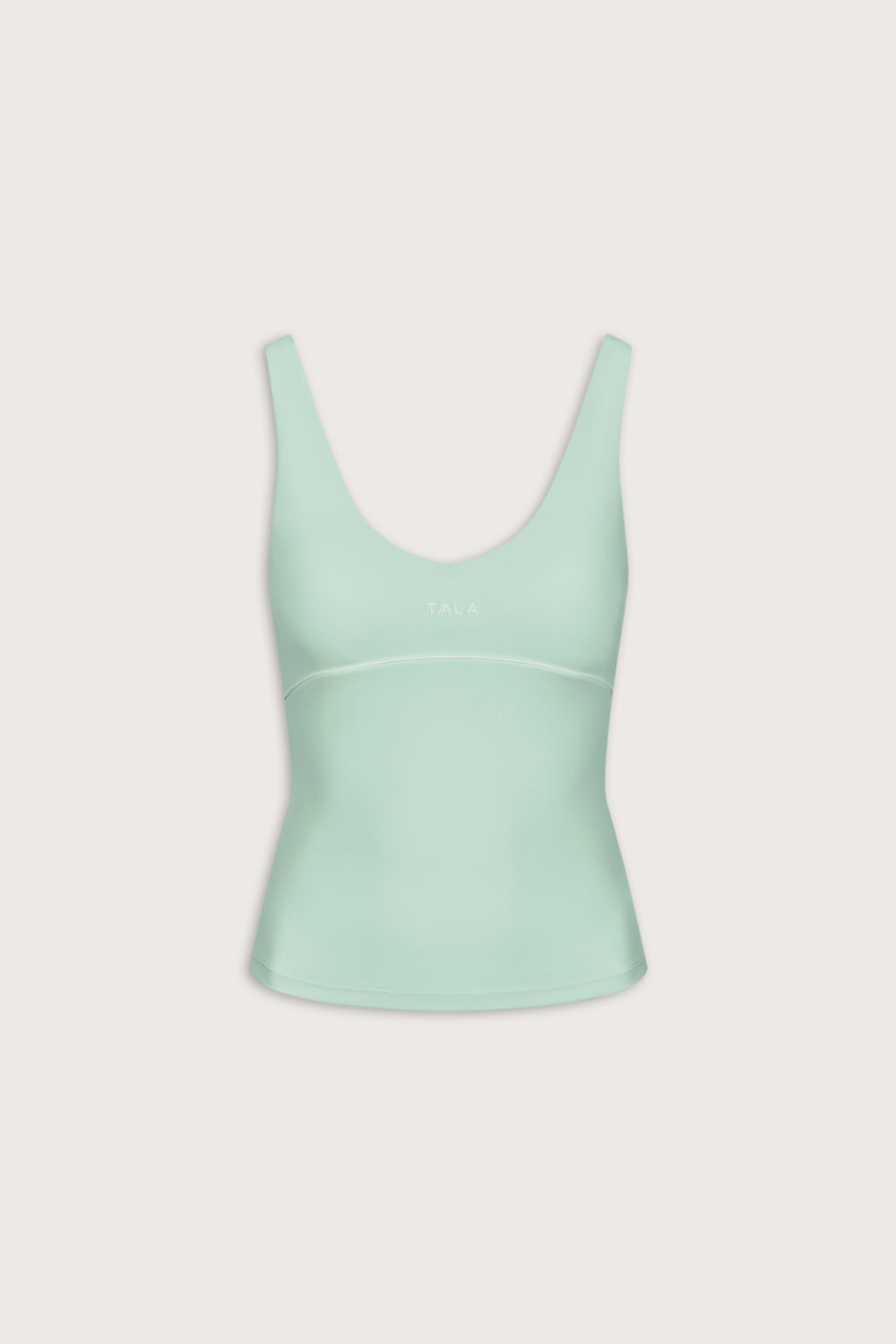 SkinLuxe Contrast Piping Vest - Soft Mint