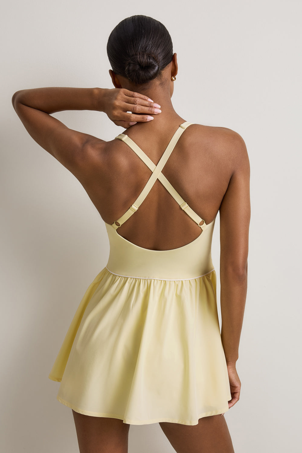 SkinLuxe Floaty Active Dress - Lemon Yellow