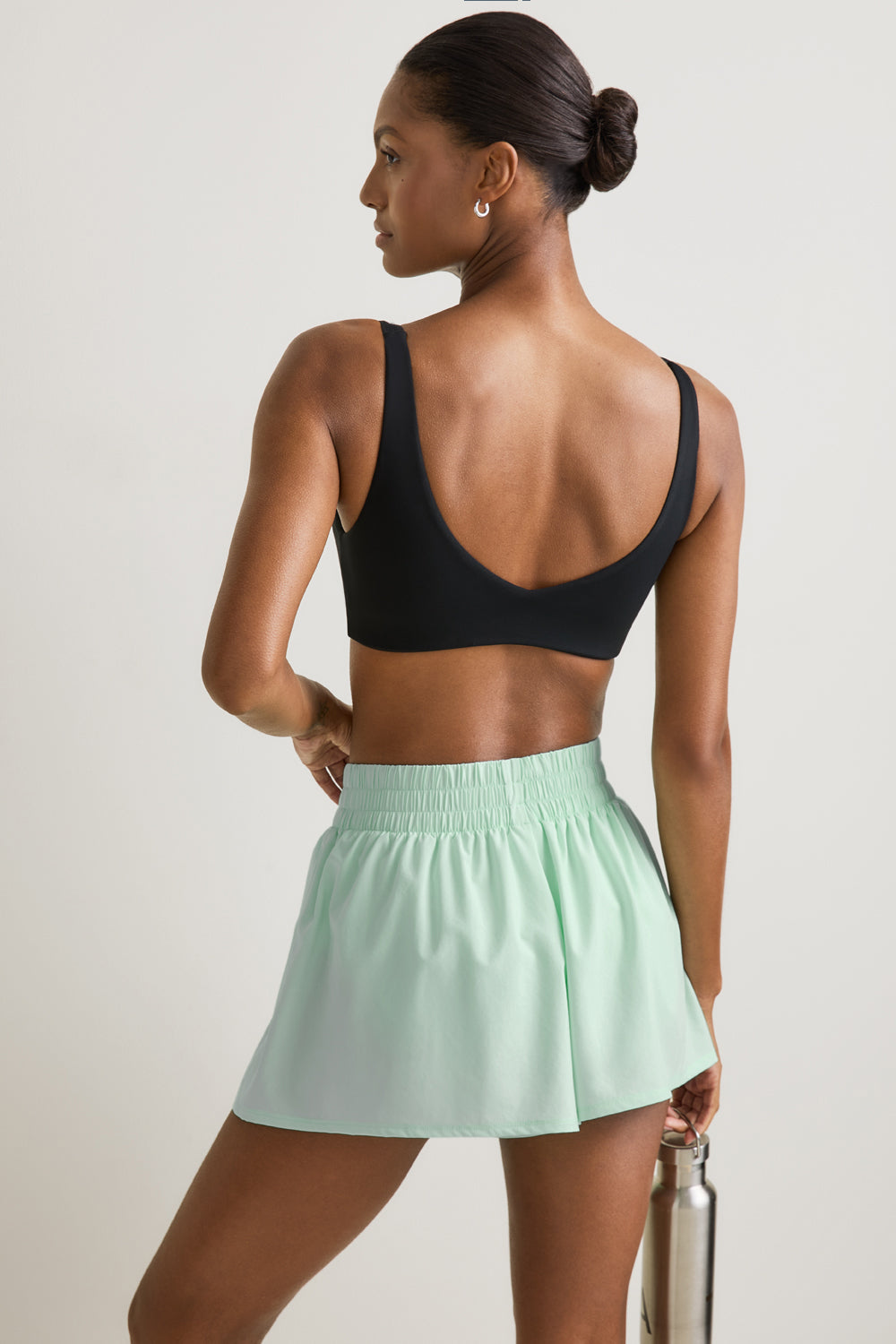 SkinLuxe Ruched Waist Floaty Short - Soft Mint