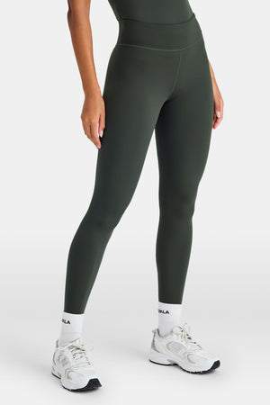 SkinLuxe High Waisted Legging - Dark Moss