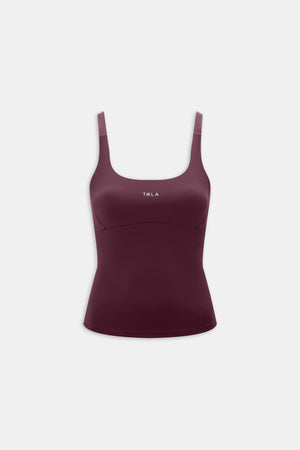 SkinLuxe Scoop Neck Full Length Vest - Fig