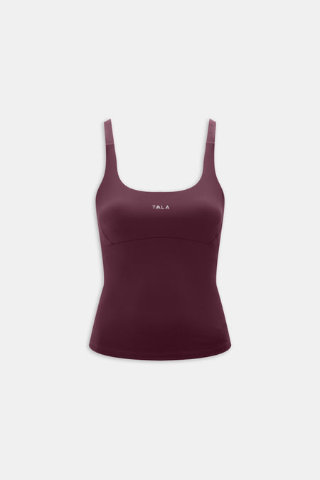SkinLuxe Scoop Neck Full Length Vest - Fig