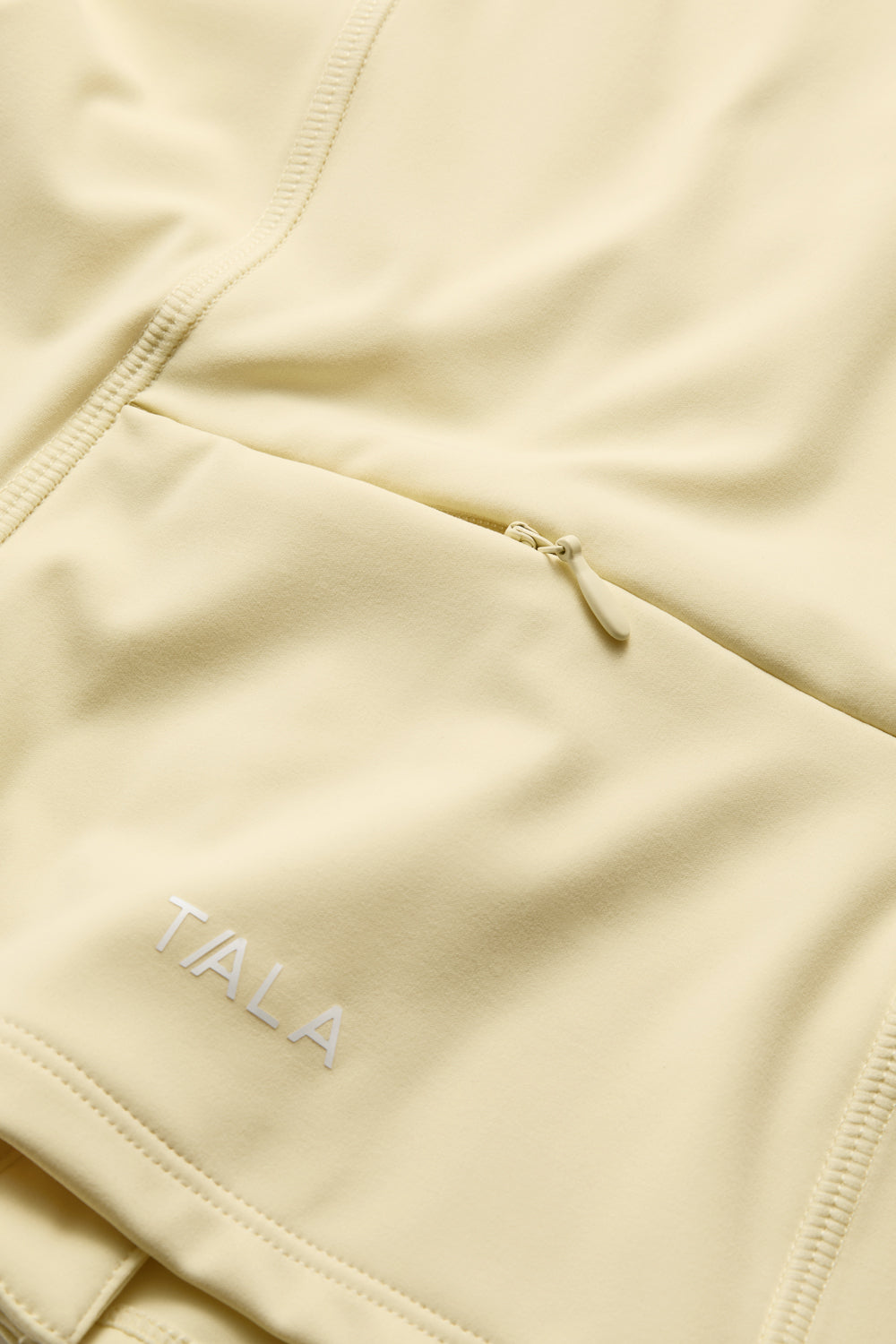 SkinLuxe Sleeveless Zip Through Running Top - Lemon Yellow