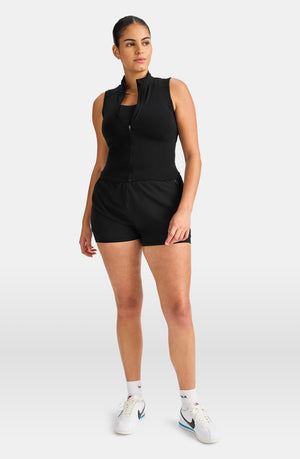 SKINLUXE BUILT-IN 2IN1 SHORT - SHADOW BLACK