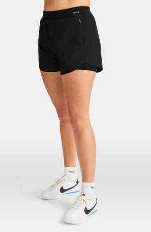 SKINLUXE BUILT-IN 2IN1 SHORT - SHADOW BLACK