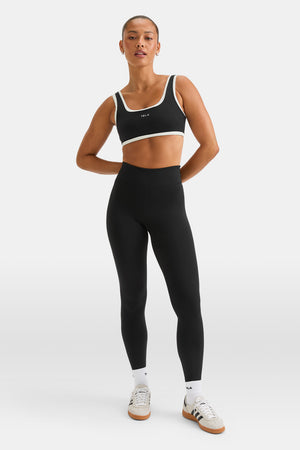 SkinLuxe High Waisted Legging - Shadow Black