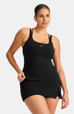 SKINLUXE MULTI-STRAP SPORTS VEST - BLACK