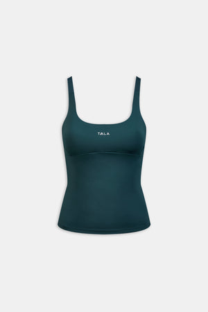 SkinLuxe Scoop Neck Full Length Vest - Rich Teal