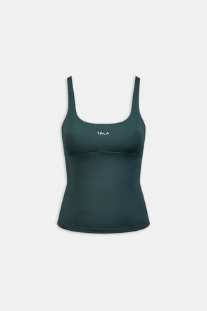 SkinLuxe Scoop Neck Full Length Vest - Rich Teal