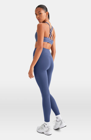 SKINLUXE TANK SPORTS BRA - VINTAGE BLUE