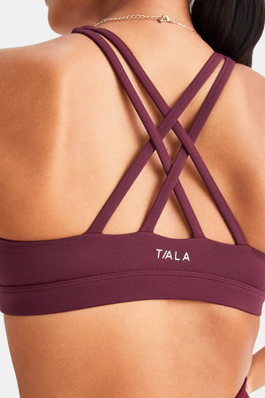 SkinLuxe Tank Sports Bra - Burgundy