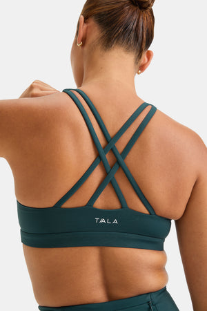SkinLuxe Tank Sports Bra - Rich Teal