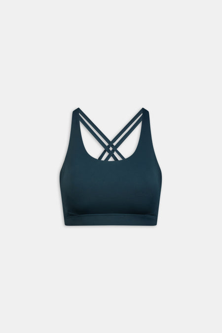SkinLuxe Tank Sports Bra - Rich Teal