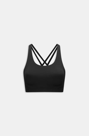 SKINLUXE TANK SPORTS BRA - SHADOW BLACK